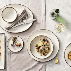 Тарелка «Чакоул Дэппл» мелкая фарфор,фарфор D=28,H=2см белый,черный, изображение 4