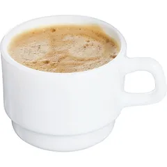 Чашка чайная «Ресторан» стекло 190мл D=77,H=73мм белый, изображение 2