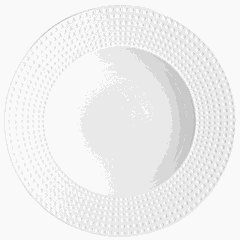 Тарелка «Сатиник» фарфор D=28,H=3см белый