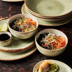 Салатник «Крафт Грин» фарфор 457мл D=127,H=70мм зелен., изображение 4