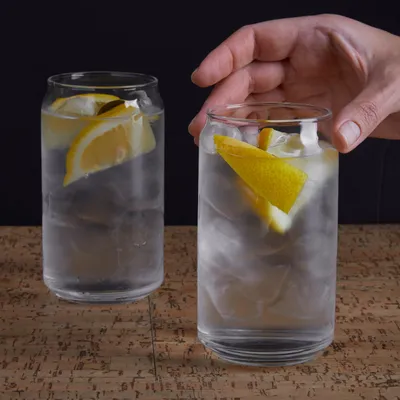 Хайбол (стакан) «Банка» стекло 470мл D=76,H=134мм прозр., изображение 6