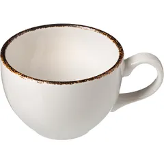 Tea cup “Brown Dapple”  porcelain  228 ml  D=9, H=6 cm  white, brown.