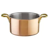 Кастрюля «15500» без крышки сталь нерж.,медь 6,3л D=24,H=14см медный,металлич.