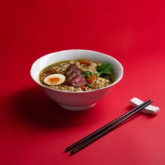 Тарелка глубокая для рамена фарфор 1,3л D=210,H=81мм белый, изображение 3