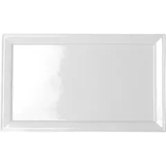 Блюдо прямоугольное фарфор ,H=15,L=350,B=215мм белый