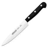 Нож поварской «Универсал» сталь нерж.,полиоксиметилен ,L=263/150,B=29мм черный,металлич.