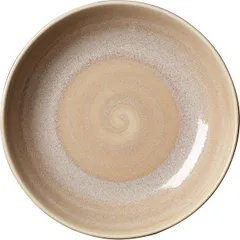 Salad bowl “Revolution”  porcelain  0.65 l  D=205, H=40mm  beige.