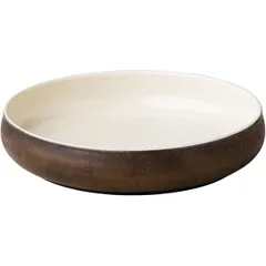 Salad bowl “Ro design bai kevala” ceramics 1.6l D=24,H=5cm brown,white