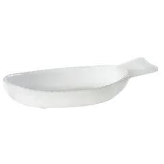 Serving dish glass ,H=47,L=260,B=140mm white