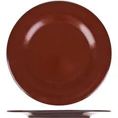 Plate “Chocolate” small  porcelain  D=20, H=2cm  dark brown.