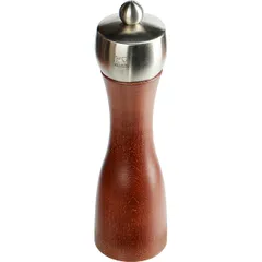 Мельница для соли «Фиджи» металлический механизм дерево,сталь нерж. D=55,H=200мм коричнев., изображение 2