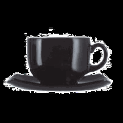 Чайная пара «Квадрато Блэк» набор[6шт] стекло 220мл D=80,H=85,L=145,B=400мм черный