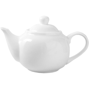 Чайник заварочный «Кунстверк» фарфор 0,5л D=72,H=105,L=171мм белый, Цвет: Белый
