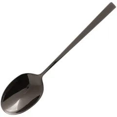 Dining spoon “Linea Q” stainless steel ,L=20.4cm black