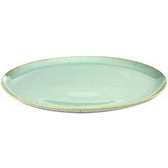 Plate ceramics D=220,H=15mm blue.