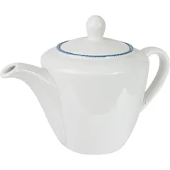 Teapot “Blue Dapple”  porcelain 0.85l D=15.5,H=17.5,L=26cm white,blue