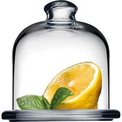Блюдце с крышкой д/лимона «Бейзик» стекло D=10,H=10,5см прозр.