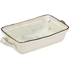 Baking dish “Pastoral” porcelain 1l ,H=57,L=270,B=135mm gray