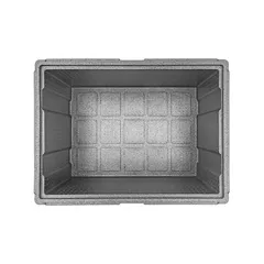 Термоконтейнер «Лайт» до 30 кг полипроп. 131л ,H=45,L=80,B=60см черный, изображение 2