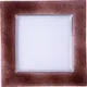 Тарелка «Бордер» квадратная стекло ,L=25,5,B=25,4см прозр.,коричнев.