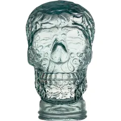 Декор для стола «Череп» стекло ,H=26см прозр.