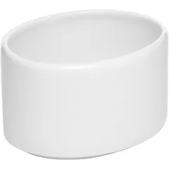 Сахарница для пакетиков «Монако Вайт» овальная фарфор ,H=55,L=100мм белый