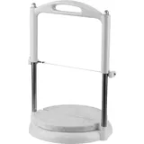 Нож для мягких сыров на нат.камне D=21,5,H=37см белый,металлич.