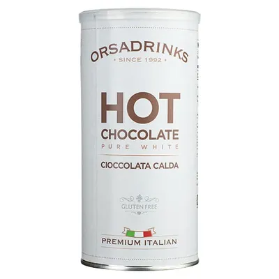 Смесь сухая для приготовления напитков «Горячий Белый Шоколад» ODK 1 кг сталь D=10,H=19см, Вкус: Белый шоколад