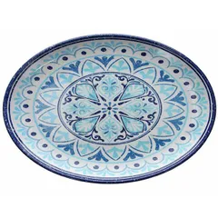 Dish “Sefalu” oval plastic ,H=33,L=480,B=340mm blue,blue