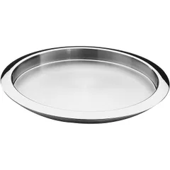 Round tray  stainless steel  D=35, H=3cm  silver.