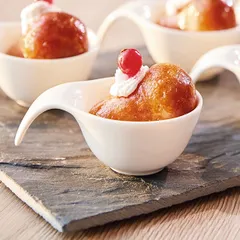 Соусник «Аппетайзер» фарфор 30мл D=80,H=26мм белый, изображение 3