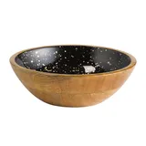 Салатник «Манго» дер. манго 1,1л D=240,H=75мм черный,коричнев.