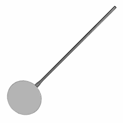 Лопата для пиццы сталь нерж. D=31,L=123,5см металлич.