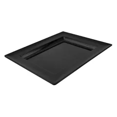 Serving dish plastic 450ml ,H=3,L=31,B=25cm black