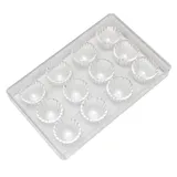 Форма для шоколада [12 ячеек] поликарбонат ,H=36,5,L=277,B=175мм прозр.