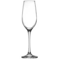 Flute glass “Amber” glass 210ml D=43,H=230mm clear.