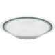 Блюдо «Риалто» круглое глубокое стекло 0,7л D=290,H=44мм белый,зелен., изображение 2