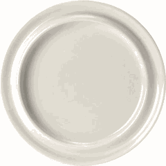 Тарелка «Фридом Вайт» мелкая фарфор D=25,8см белый