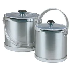 Ice container polyprop. 3l D=20,H=18,L=19.5,B=19.5cm metal.