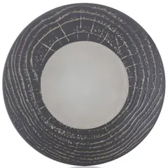 Plate “Arborescence” small  porcelain  D=280, H=35mm  gray