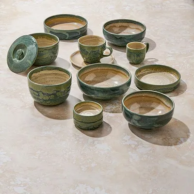 Чашка кофейная «Аврора Революшн Джейд» блюдце 03024461 фарфор 85мл D=65мм зелен., изображение 3