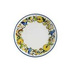 Тарелка «Албуфера» фарфор D=21см белый,разноцветн.