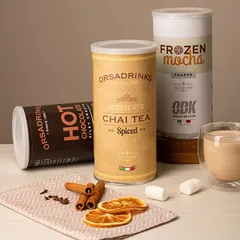 Смесь сухая для приготовления напитков «Горячий Темный Шоколад» ODK 1 кг сталь D=10,H=19см, изображение 3