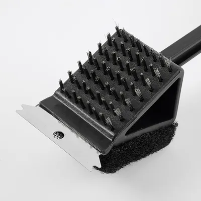 Щетка для гриля 3 в 1 сталь нерж.,полипроп. ,L=35см черный, изображение 5