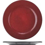 Тарелка «Млечный путь красный» фарфор D=26см красный,черный