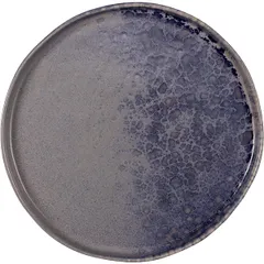 Plate “Phobos” small ceramics D=265,H=20mm gray,blue