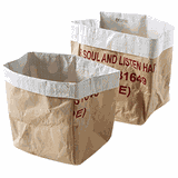 Контейнер для подачи набор[2шт] бумага,полипроп. ,H=17,L=15,B=15см