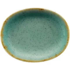 Sauce boat oval. “Trend Split”  porcelain , H=15, L=120, B=100mm  green.