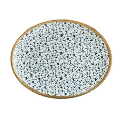 Блюдо сервировочное «Калиф» овальное фарфор ,L=25,B=19см белый,синий