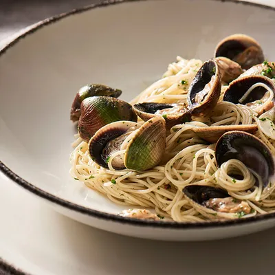 Салатник «Чакоул дэппл» фарфор D=29см белый,черный, изображение 2